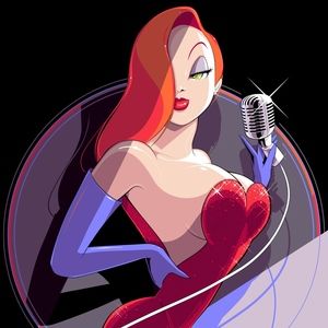 Jessica Rabbit Craig Drake Poster Print Blacklight